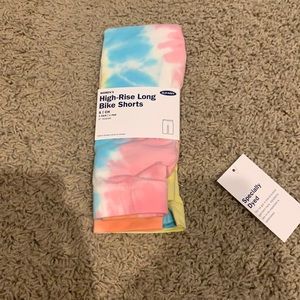 Tie dye biker shorts